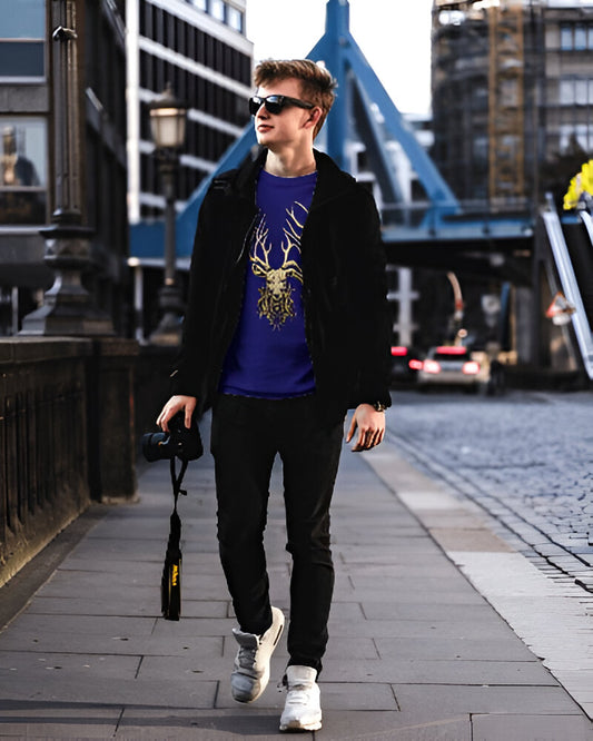 MEN'S CLASSIC FULL SLEEVE DEER TSHIRT