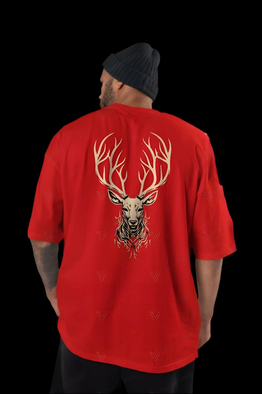 MEN'S CLASSIC OVERSIZED DEER TSHIRT
