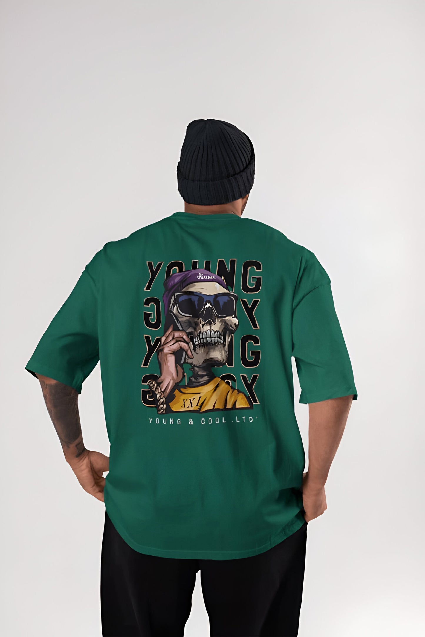 MEN'S CLASSIC OVERSIZED SKULL TSHIRT