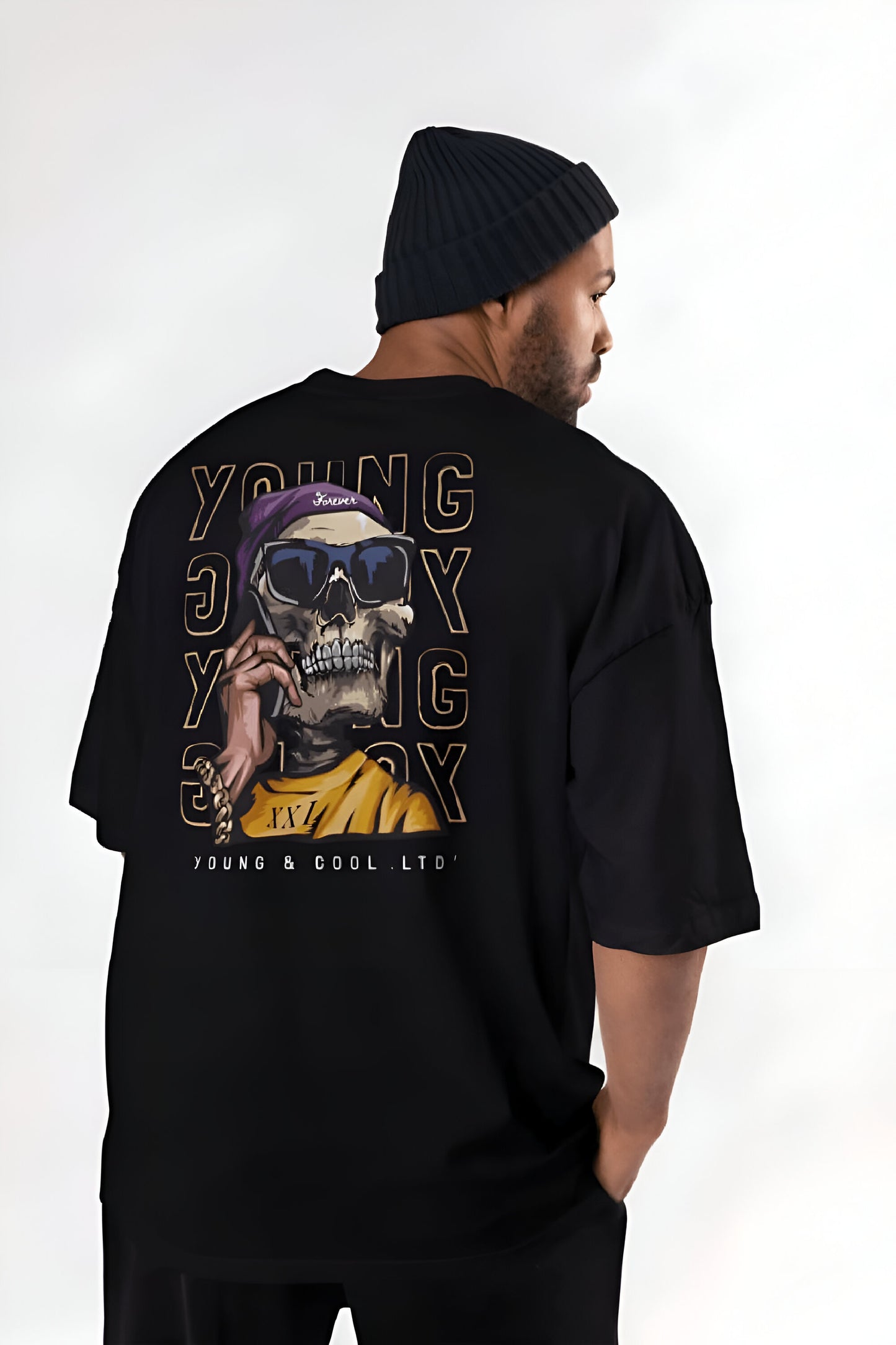 MEN'S CLASSIC OVERSIZED SKULL TSHIRT