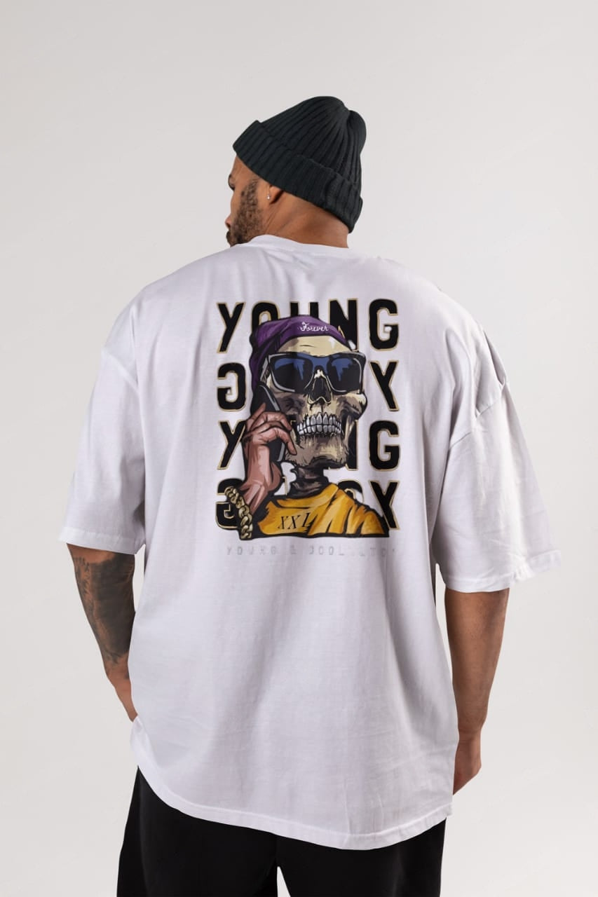 MEN'S CLASSIC OVERSIZED SKULL TSHIRT