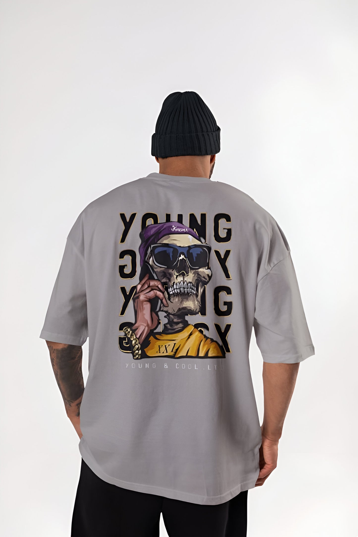 MEN'S CLASSIC OVERSIZED SKULL TSHIRT